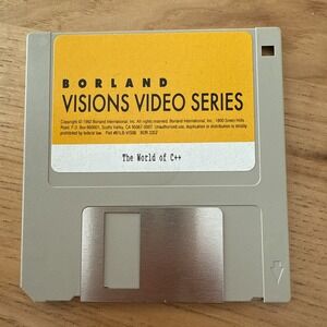 BORLANDVISIONS VIDEO SERIES, World of ObjectWindows for C++, Floppy 3.5,Vintage